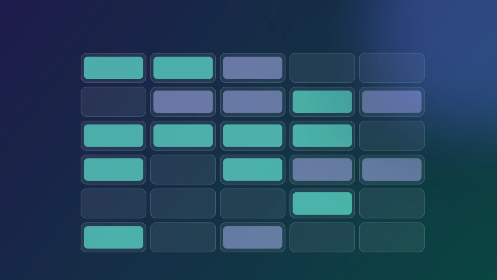 A weekly calendar grid where many time blocks are highlighted as freed up